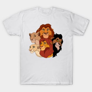 Lion King Family Portrait T-Shirt